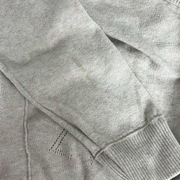 Zadig & Voltaire Sz Small Brumy Knit Cotton V Neck Sweater Oatmeal - Picture 10 of 10